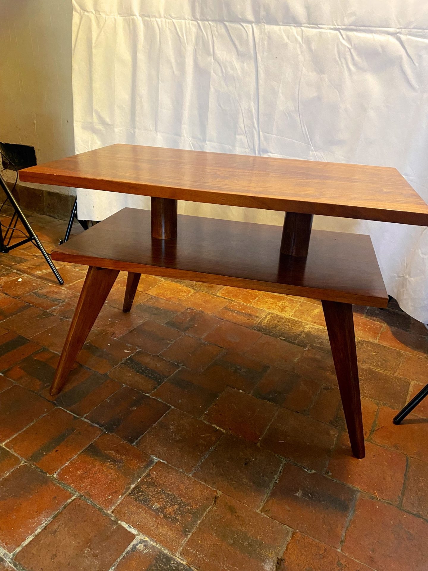 Table basse double plateau