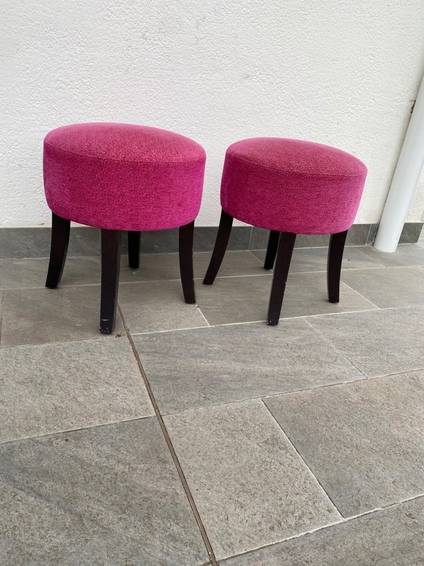 Tabouret design velours