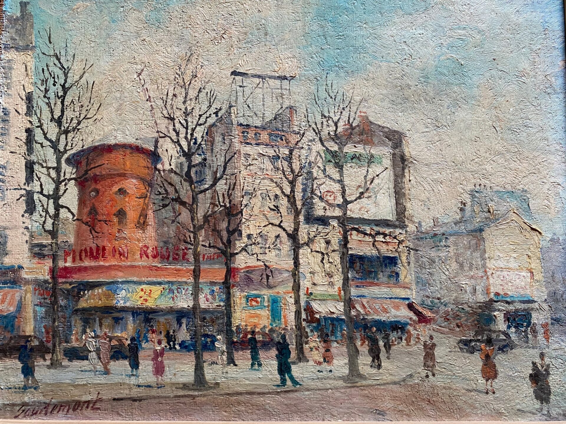 Le Moulin rouge par Emile Saudemont