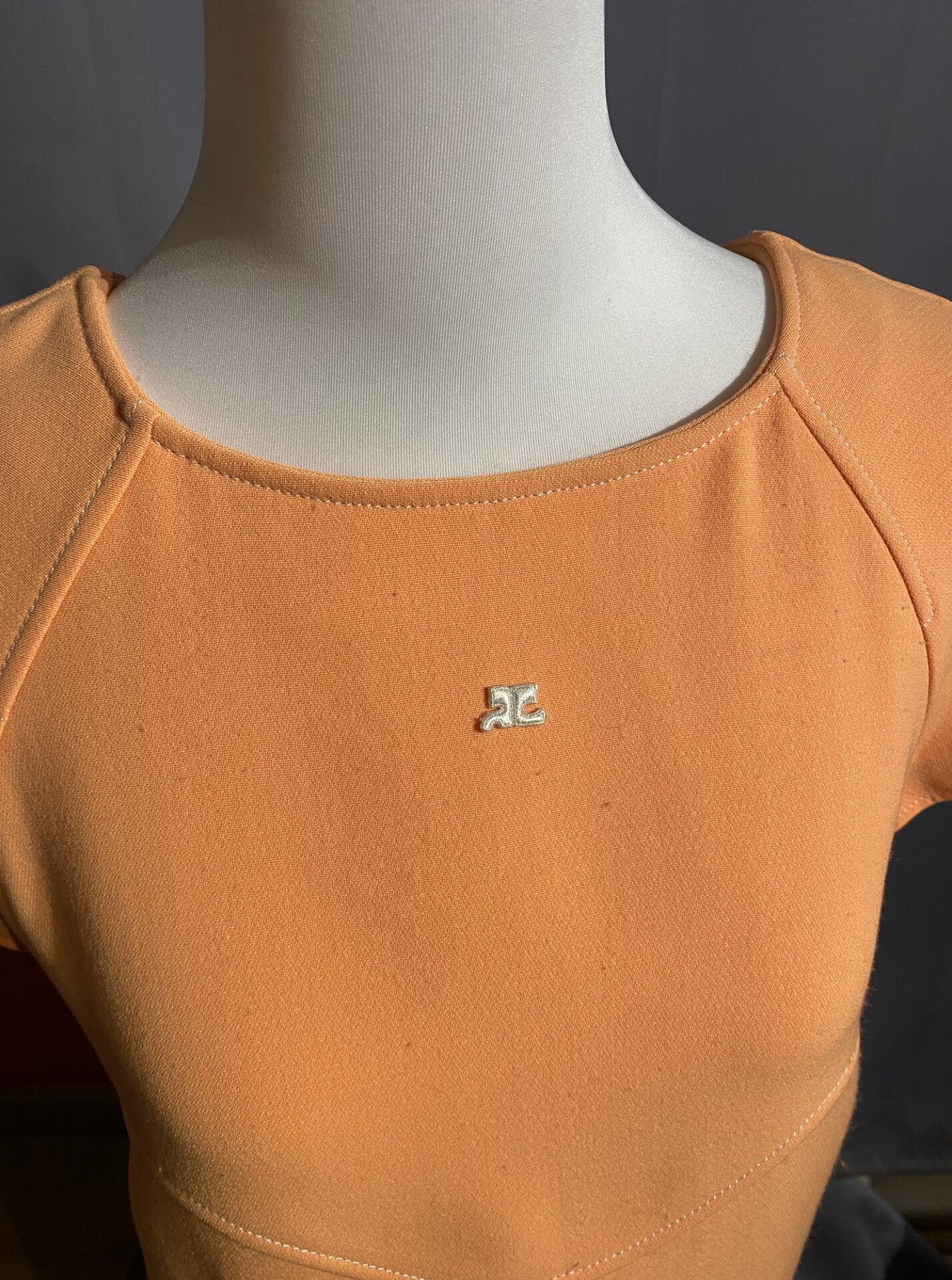 Robe orange Courrèges