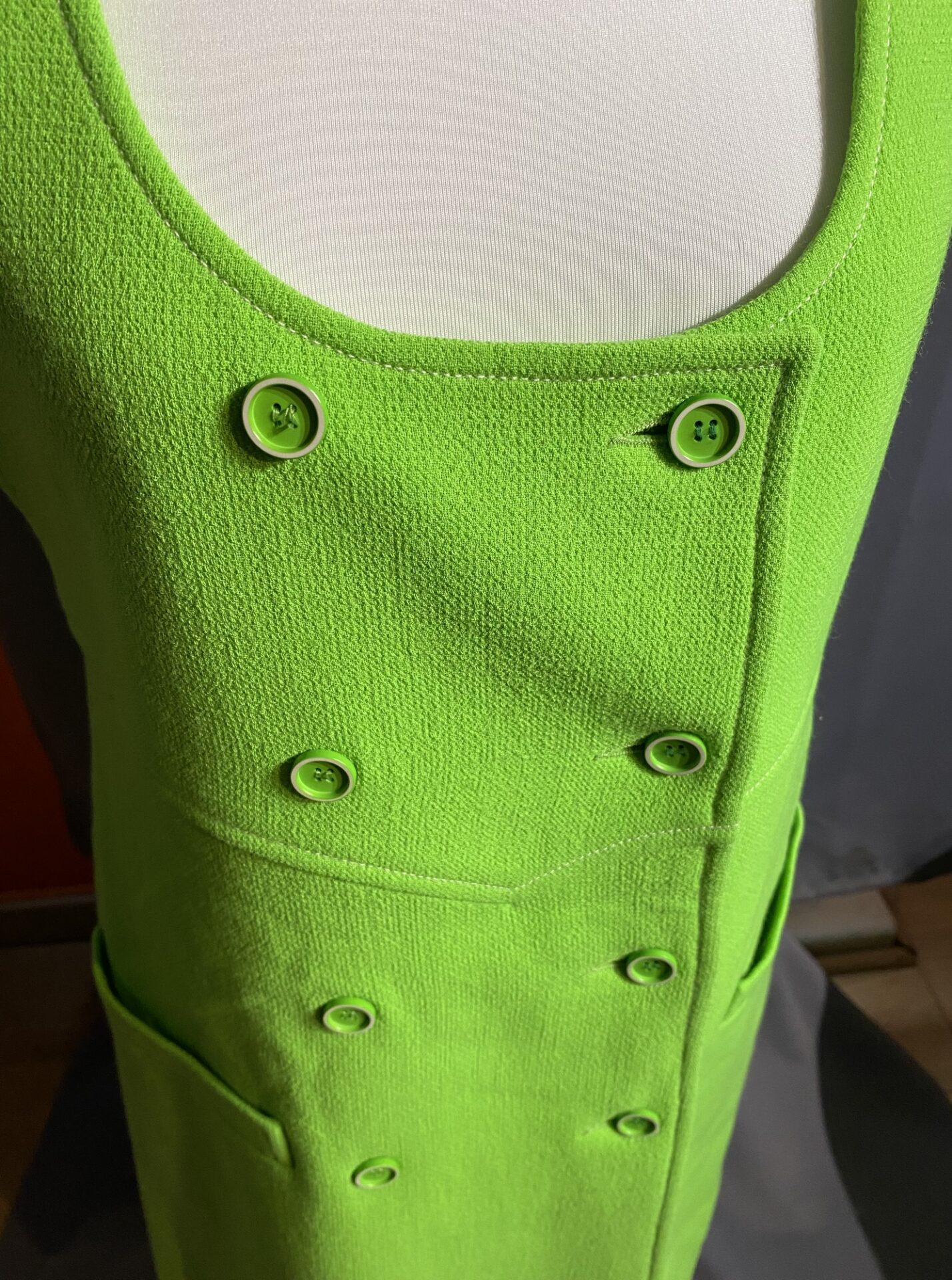 Robe verte Courrèges