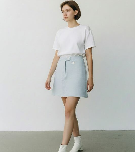 Mini jupe Courrèges vinyle