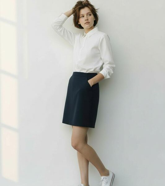 Jupe droite Yves Saint Laurent rive gauche