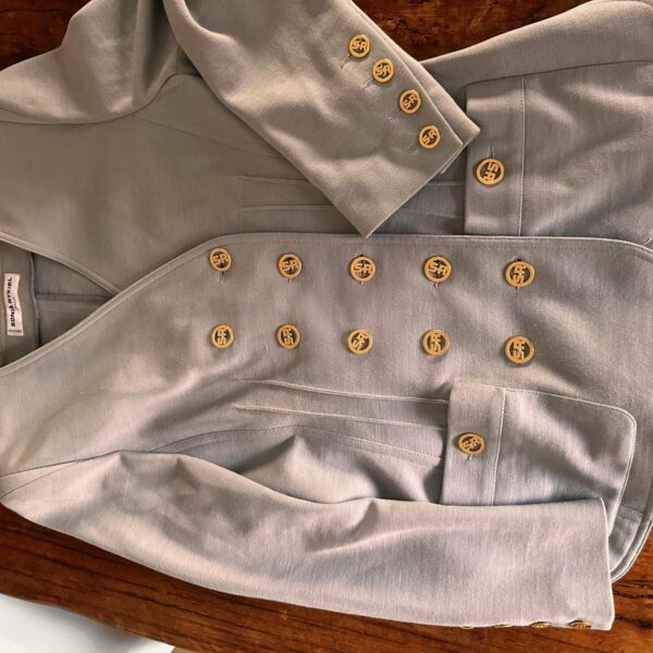 Tailleur jersey gris (veste + jupe) Sonia Rykiel