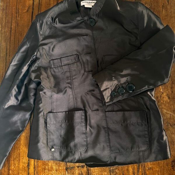 Veste satin chocolat Sonia Rykiel